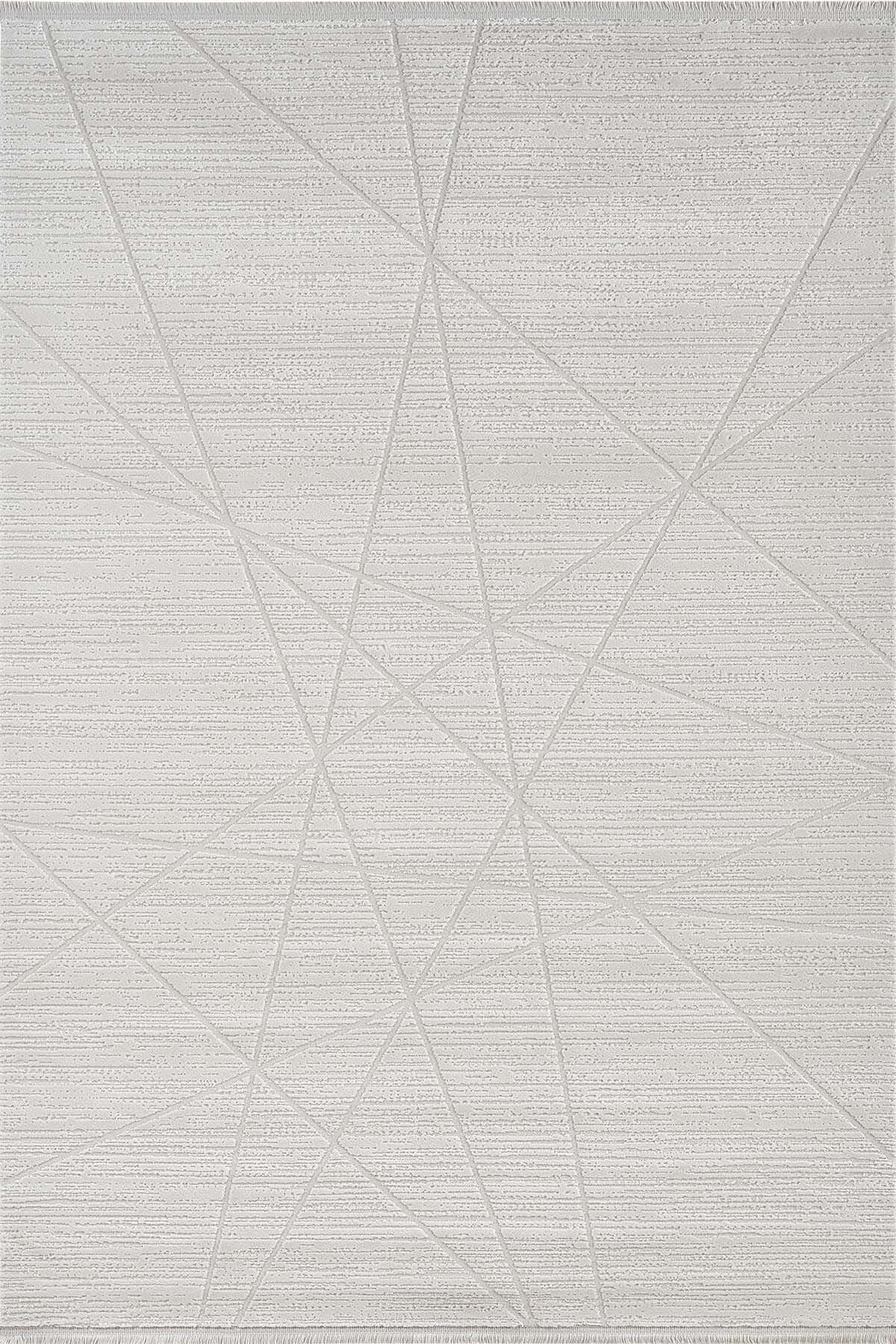 Novastyle 18871 Dikdörtgen Akrilik Makine Halısı 100X200 - Krem